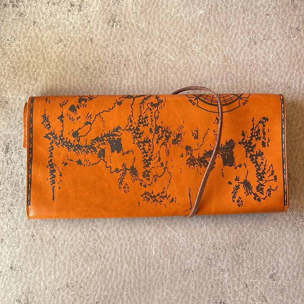 Creative Retro Luxury Treasure Map Pencil Case Roll